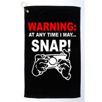 Warning At Any Time I May SNAP Golf Towel