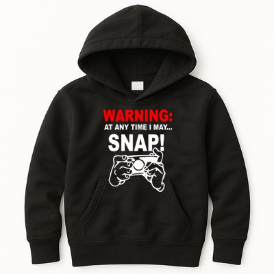 Warning At Any Time I May SNAP Kids Hoodie