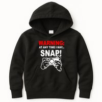 Warning At Any Time I May SNAP Kids Hoodie