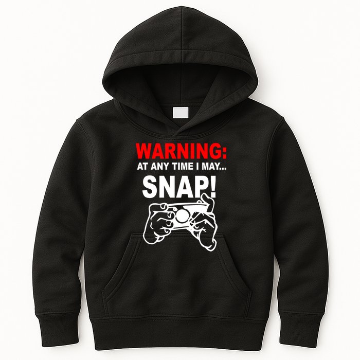 Warning At Any Time I May SNAP Kids Hoodie