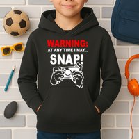 Warning At Any Time I May SNAP Kids Hoodie
