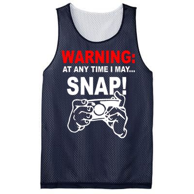 Warning At Any Time I May SNAP Mesh Reversible Basketball Jersey Tank