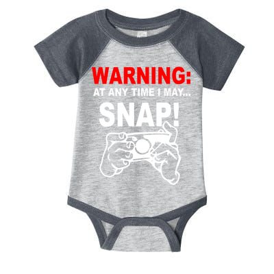 Warning At Any Time I May SNAP Infant Baby Jersey Bodysuit