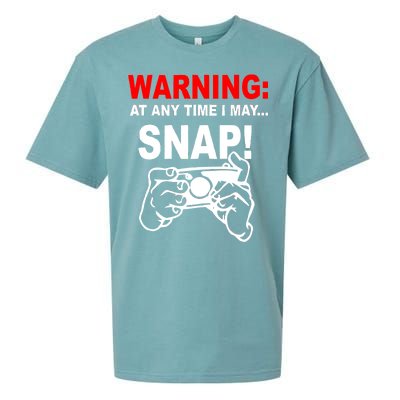 Warning At Any Time I May SNAP Sueded Cloud Jersey T-Shirt