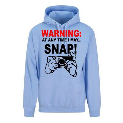 Warning At Any Time I May SNAP Unisex Surf Hoodie