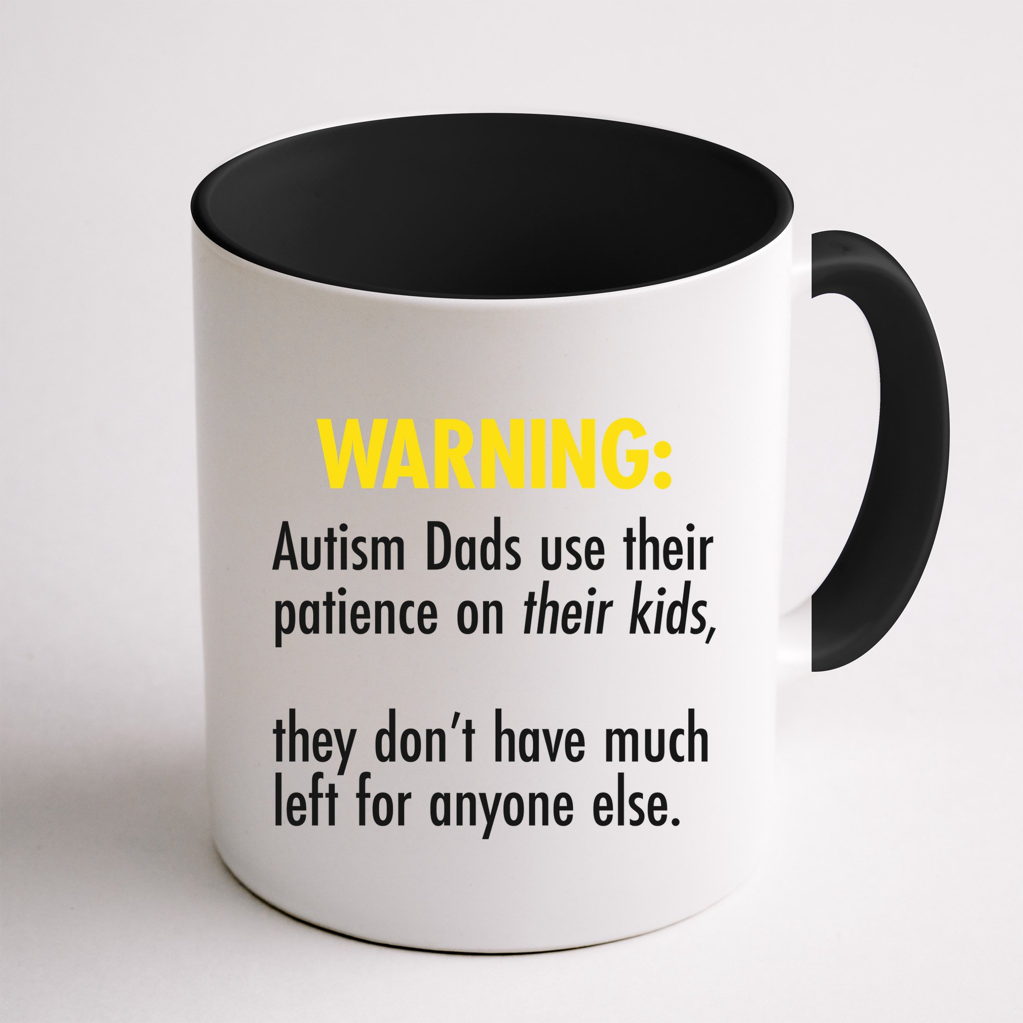 Warning Autism Dads Patience Mug