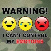 Warning Can't Control Emotions Emoji Face Legacy Tie Dye Trucker Hat