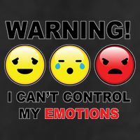 Warning Can't Control Emotions Emoji Face Hat