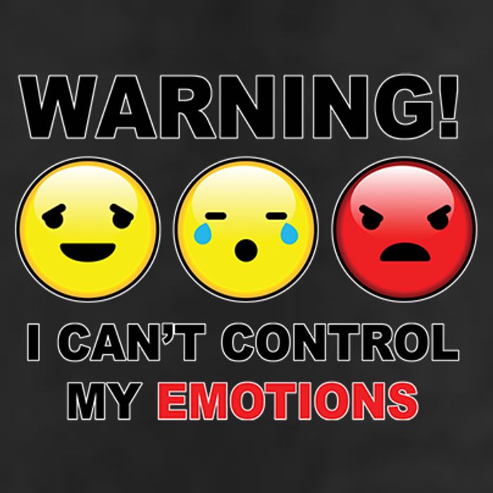 Warning Can't Control Emotions Emoji Face Hat