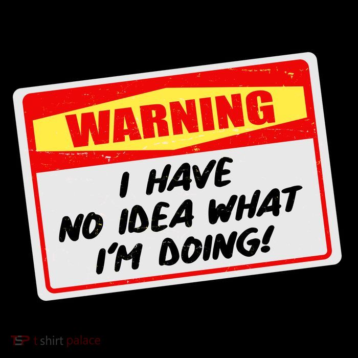 Warning I Have No Idea What I'm Doing Tag Sticker Wool Snapback Cap