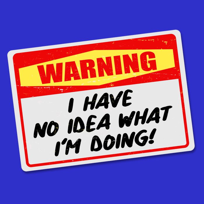 Warning I Have No Idea What I'm Doing Tag Sticker Tie-Dye T-Shirt