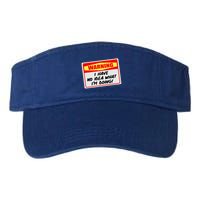 Warning I Have No Idea What I'm Doing Tag Sticker Valucap Bio-Washed Visor