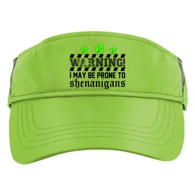 Warning I May be Prone to Shenanigans Adult Drive Performance Visor