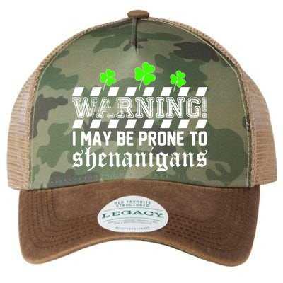 Warning I May be Prone to Shenanigans Legacy Tie Dye Trucker Hat