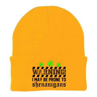 Warning I May be Prone to Shenanigans Knit Cap Winter Beanie