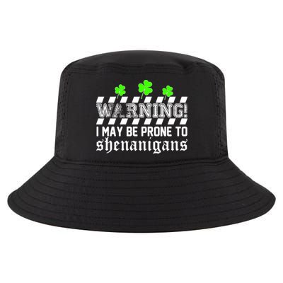 Warning I May be Prone to Shenanigans Cool Comfort Performance Bucket Hat