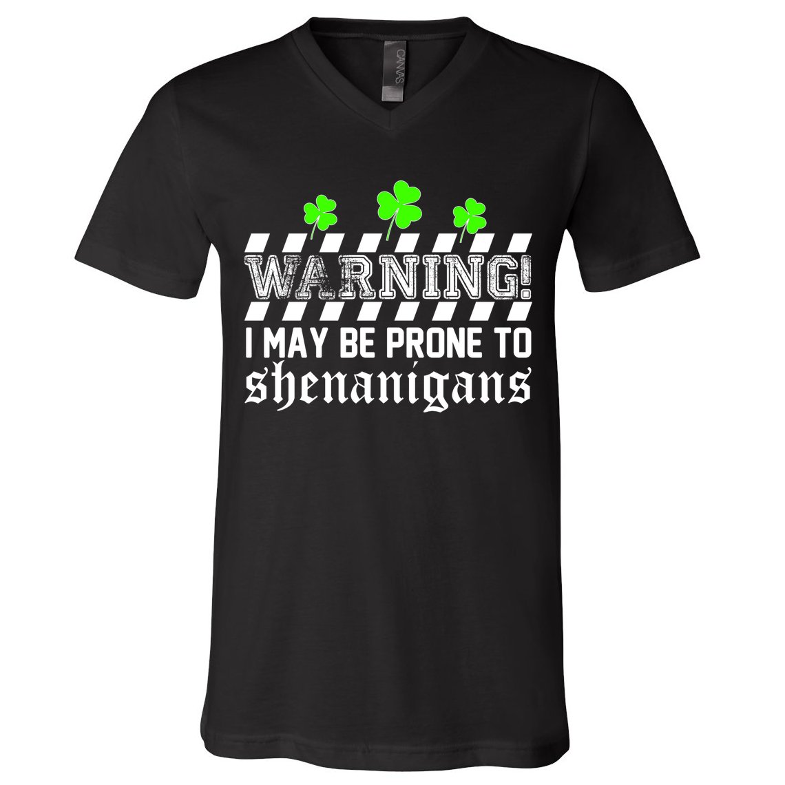 Warning I May be Prone to Shenanigans V-Neck T-Shirt