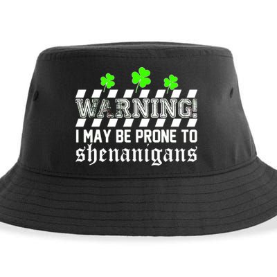 Warning I May be Prone to Shenanigans Sustainable Bucket Hat
