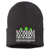 Warning I May be Prone to Shenanigans Sustainable Knit Beanie