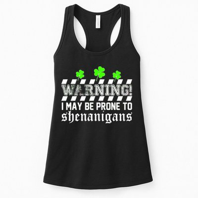 Warning I May be Prone to Shenanigans Womens Tank Top