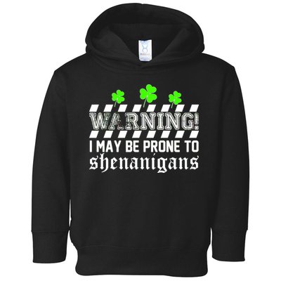 Warning I May be Prone to Shenanigans Toddler Hoodie