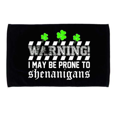Warning I May be Prone to Shenanigans Microfiber Hand Towel