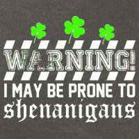 Warning I May be Prone to Shenanigans Cotton Canvas Backpack