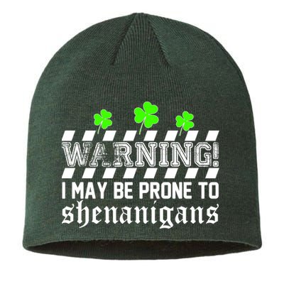 Warning I May be Prone to Shenanigans Sustainable Beanie