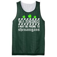 Warning I May be Prone to Shenanigans Mesh Reversible Basketball Jersey Tank