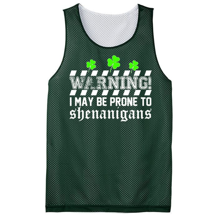 Warning I May be Prone to Shenanigans Mesh Reversible Basketball Jersey Tank