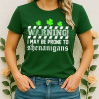 Warning I May be Prone to Shenanigans Womens T-Shirt