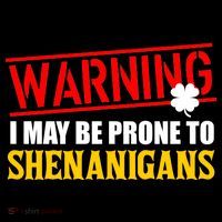 Warning I May Be Prone to Shenanigans St. Patrick's Day Clover Zip Tote Bag
