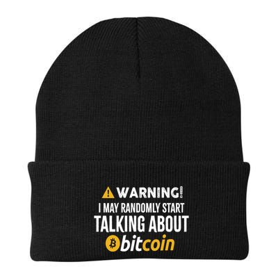 Warning I May Randomly Start Talking About Bitcoin Beanie