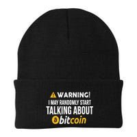 Warning I May Randomly Start Talking About Bitcoin Beanie