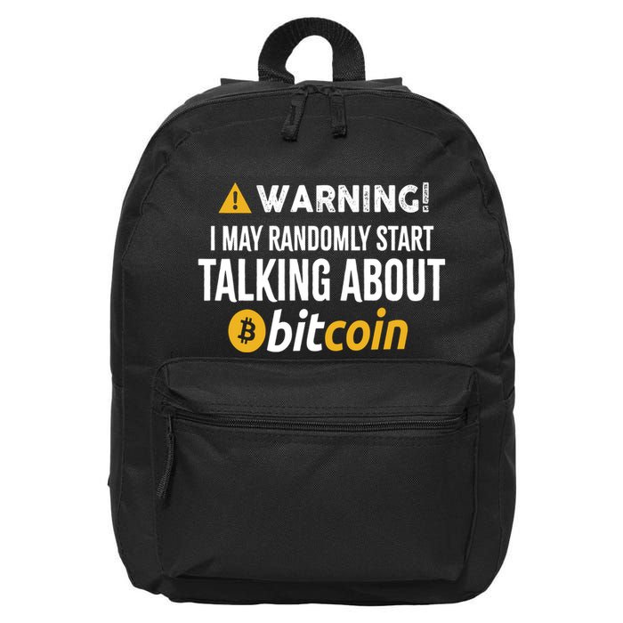 Warning I May Randomly Start Talking About Bitcoin 16 in Basic Backpack