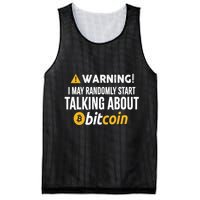 Warning I May Randomly Start Talking About Bitcoin Mesh Reversible Basketball Jersey Tank