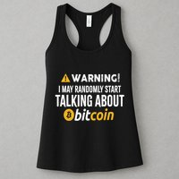 Warning I May Randomly Start Talking About Bitcoin Womens Tank Top