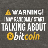 Warning I May Randomly Start Talking About Bitcoin Cotton Canvas Backpack