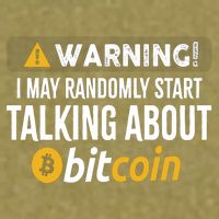 Warning I May Randomly Start Talking About Bitcoin Garment-Dyed Women's Muscle Tee