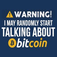 Warning I May Randomly Start Talking About Bitcoin Infant Baby Jersey Bodysuit