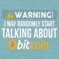 Warning I May Randomly Start Talking About Bitcoin Sueded Cloud Jersey T-Shirt