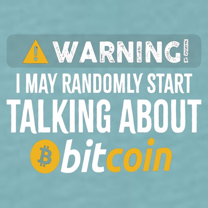 Warning I May Randomly Start Talking About Bitcoin Sueded Cloud Jersey T-Shirt