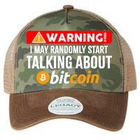 Warning I May Start Talking About Bitcoin Funny Crypto Legacy Tie Dye Trucker Hat