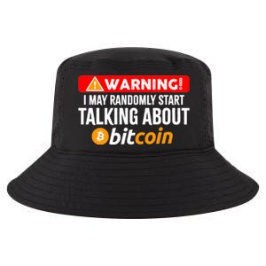 Warning I May Start Talking About Bitcoin Funny Crypto Cool Comfort Performance Bucket Hat