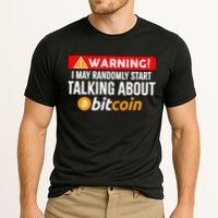 Warning I May Start Talking About Bitcoin Funny Crypto Performance Shirt