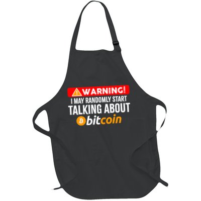 Warning I May Start Talking About Bitcoin Funny Crypto Apron