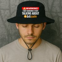 Warning I May Start Talking About Bitcoin Funny Crypto Bucket Hat