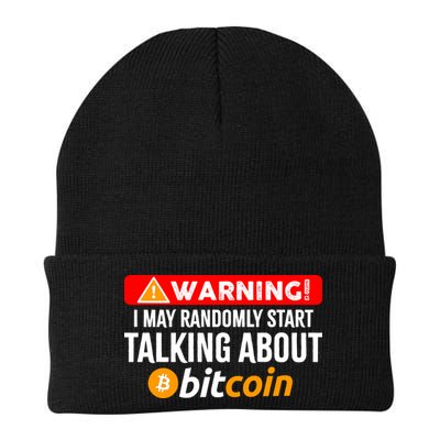 Warning I May Start Talking About Bitcoin Funny Crypto Beanie