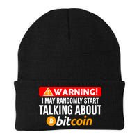 Warning I May Start Talking About Bitcoin Funny Crypto Beanie