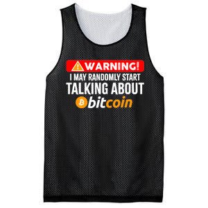 Warning I May Start Talking About Bitcoin Funny Crypto Mesh Reversible Basketball Jersey Tank